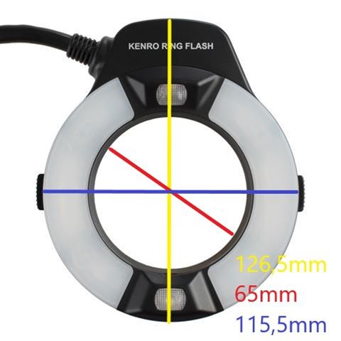 Kenro TTL Makro-Ringblitz KFL201C für Canon