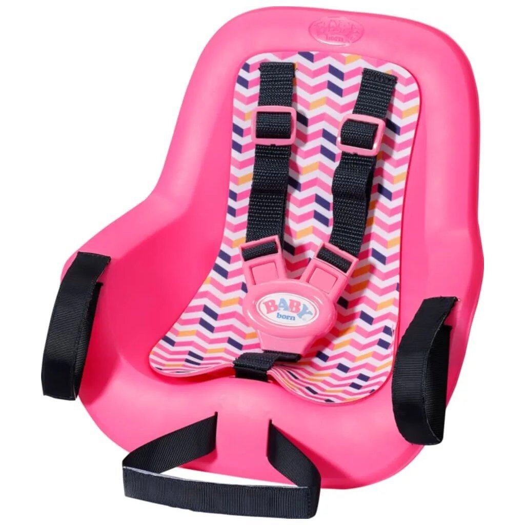 Baby born fietsstoeltje roze