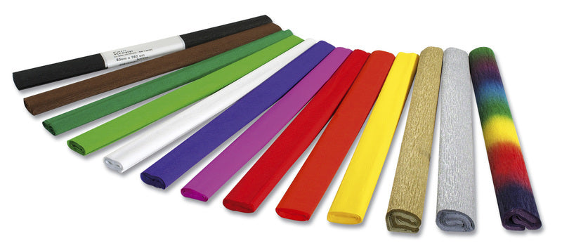 Folia fo-822134 Krepppapier 50cmx2,5m Schrumpffolie 10-fach gefaltet rot