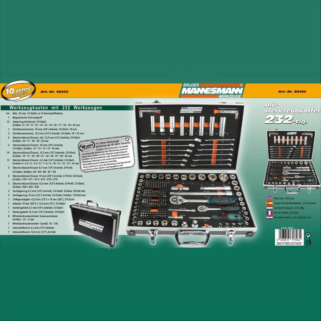Brüder mannesmann doppendoos 232 dlg 1 4 + 1 2 - 98432