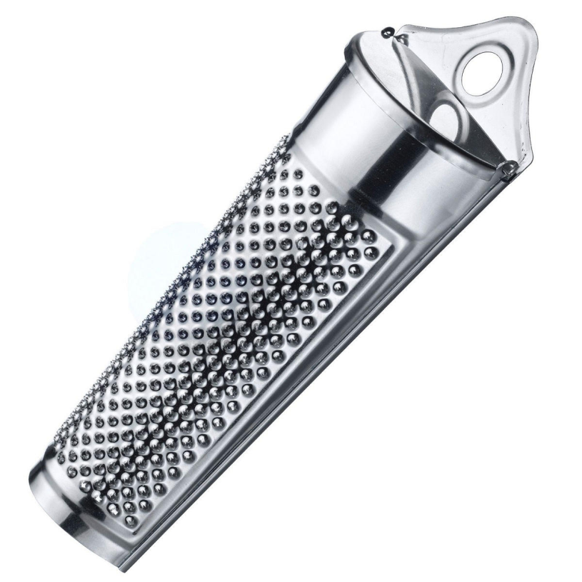 Westmark nootmuskaatrasp, met opbergvak voor nootmuskaat, lengte: 15 cm, roestvrij staal, zilver, 11532270
