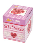 Avery AV-56813 Deko-Aufkleberbox Herzen, 3 Designs
