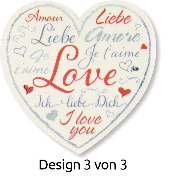 Avery AV-56813 Deko-Aufkleberbox Herzen, 3 Designs
