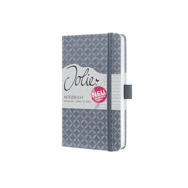 Sigel SI-JN126 Notizbuch Jolie Flair A6 Hardcover liniert Gletschergrau 174 Seiten 80 g