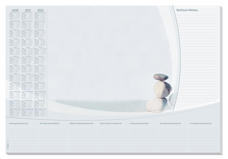 Sigel Si-ho370 Schreibtisch Unterschränke 59,5x41cm 30 Blatt mit Kalender Harmonie