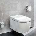 Kleine wolke toiletrolhouder met deksel meo zilverkleurig
