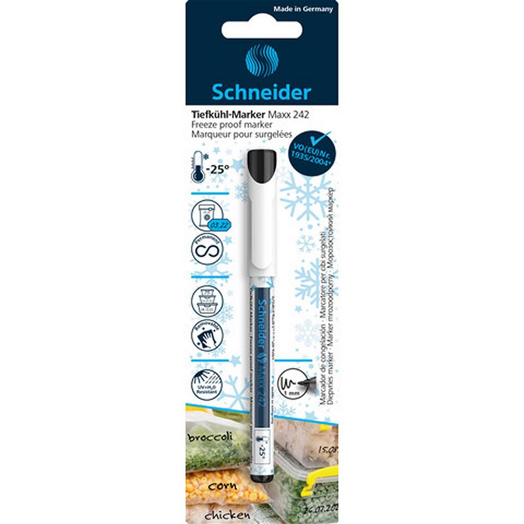Schneider s-72421 diepvries-marker maxx 242 zwart
