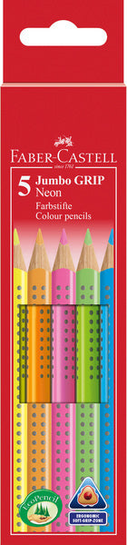 Faber-Castell FC-110994 Buntstiftetui mit Jumbo-Griff, 5 Farben