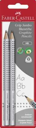 Faber-Castell FC-111992 Bleistiftset, 2-teilig, Jumbo, mit Griff, Härtegrad HB