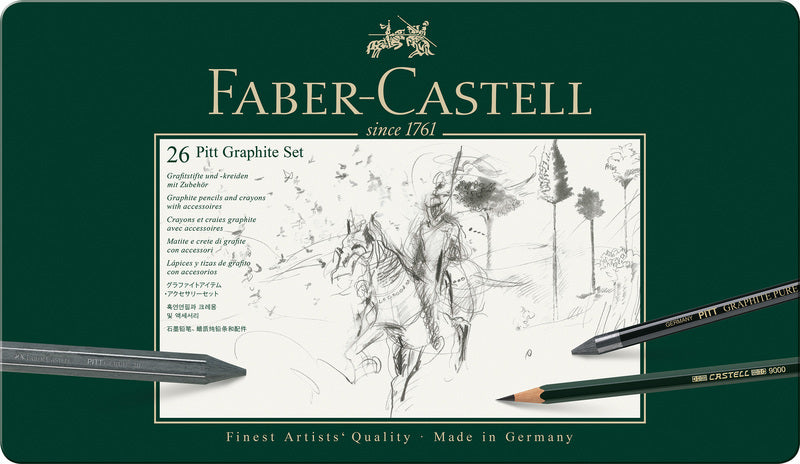 Faber castell fc-112974 grafietset faber-castell pitt 26-delig