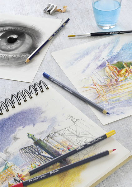 Faber castell fc-114612 aquarelkleurpotlood faber-castell goldfaber etui 12 stuks