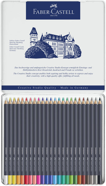Faber-Castell FC-114724 Farbstifte, Faber-Castell Goldfaber, 24er-Etui