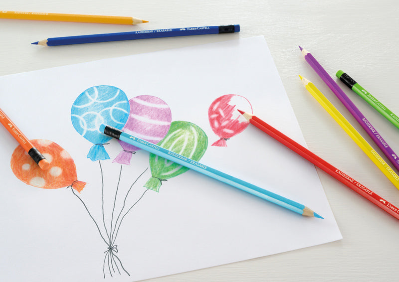 Faber-castell kleurpotloden faber castell kleurenassortiment uitwisbaar