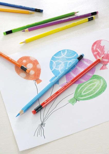 Faber-castell kleurpotloden faber castell kleurenassortiment uitwisbaar