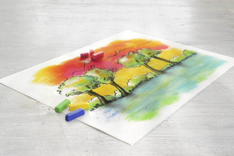 Faber castell fc-128248 pastelkrijt halve lengte etui à 48 stuks