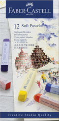 Faber-Castell FC-128312 Pastellkreide Kreativstudio Softpastell 12-teiliges Set