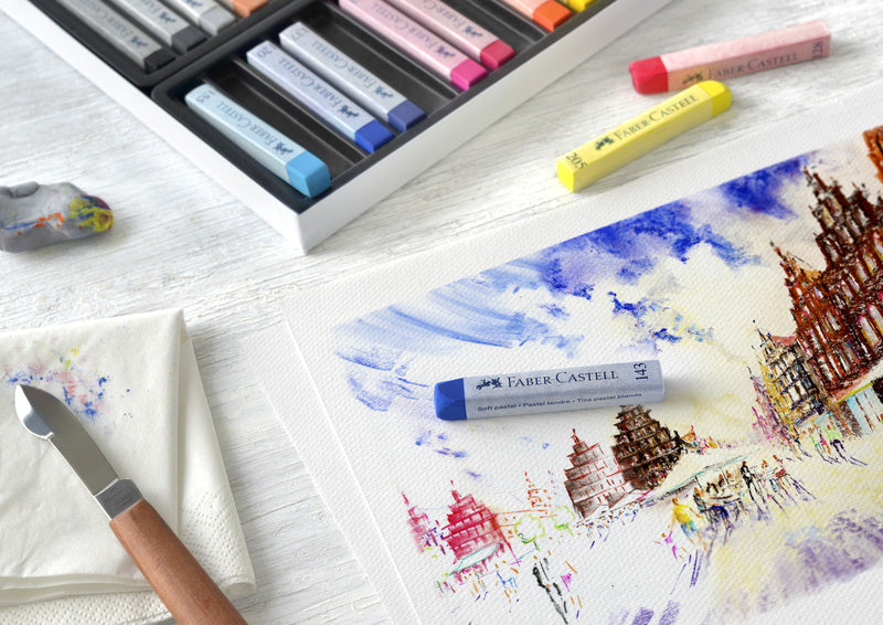 Faber-Castell FC-128336 Pastellkreide Kreativstudio Softpastell 36-teiliges Set