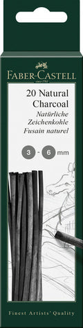 Faber-Castell FC-129198 Charcoal Pitt Monochrome 3-6 mm