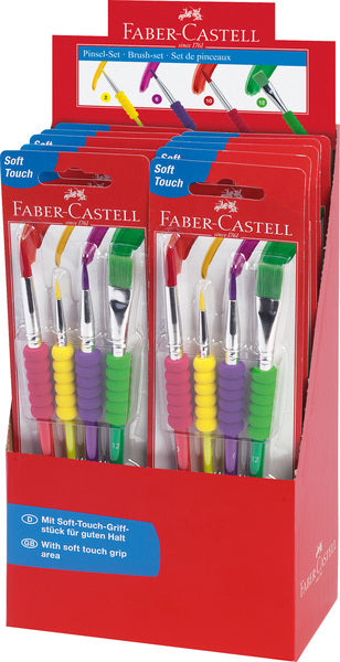 Faber-Castell FC-481600 Pinselset, Kunststoff, 4-teilig