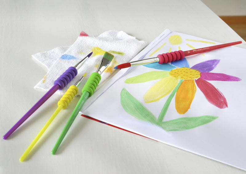 Faber-Castell FC-481600 Pinselset, Kunststoff, 4-teilig