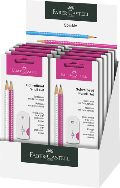 Faber-Castell Schreibset FC-218495, Faber-Castell Glitzerweiß-Rosa