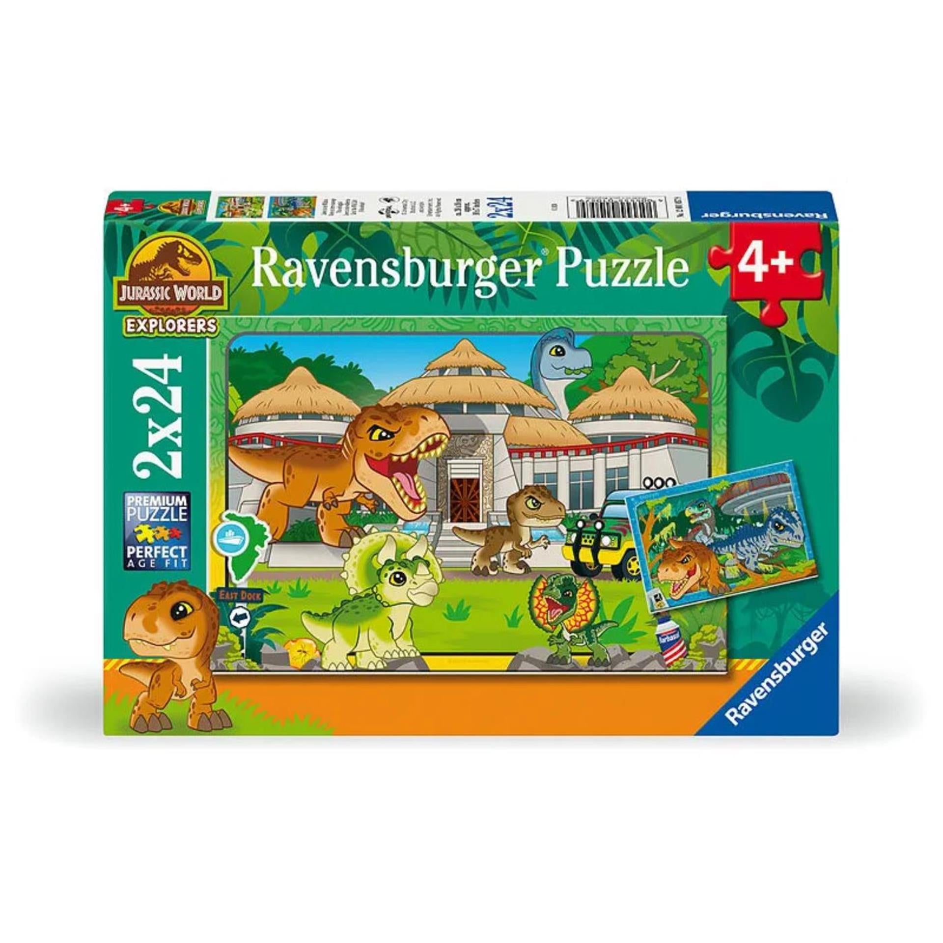 Ravensburger Puzzle Jurassic World Entdecker, 2x24 Teile.