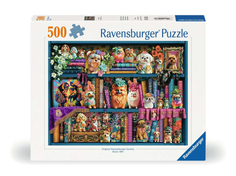 Ravensburger legpuzzel waardevolle porseleinen honden- 500st.