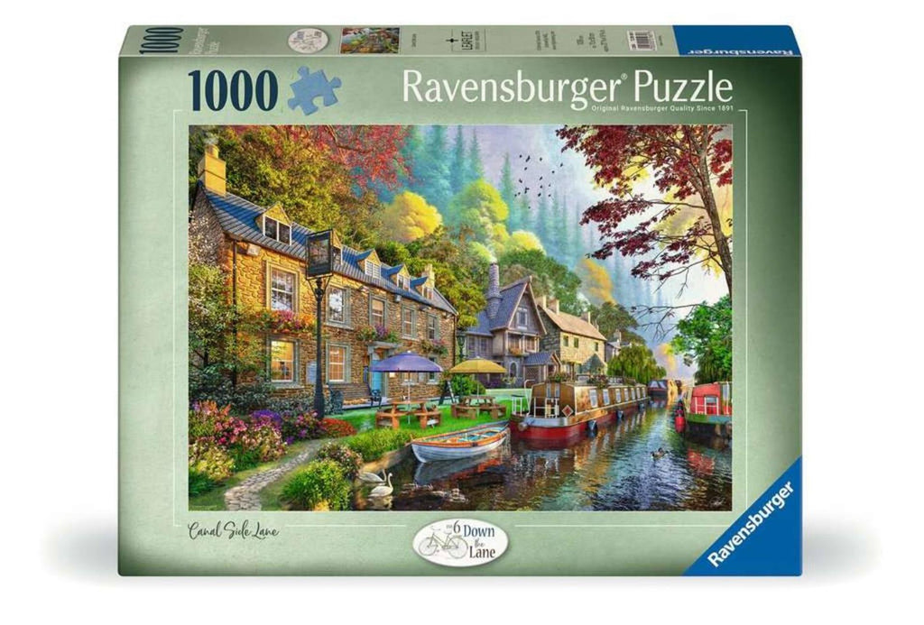 Ravensburger puzzel down lane nn 6: canal side lane - 1000 stukjes