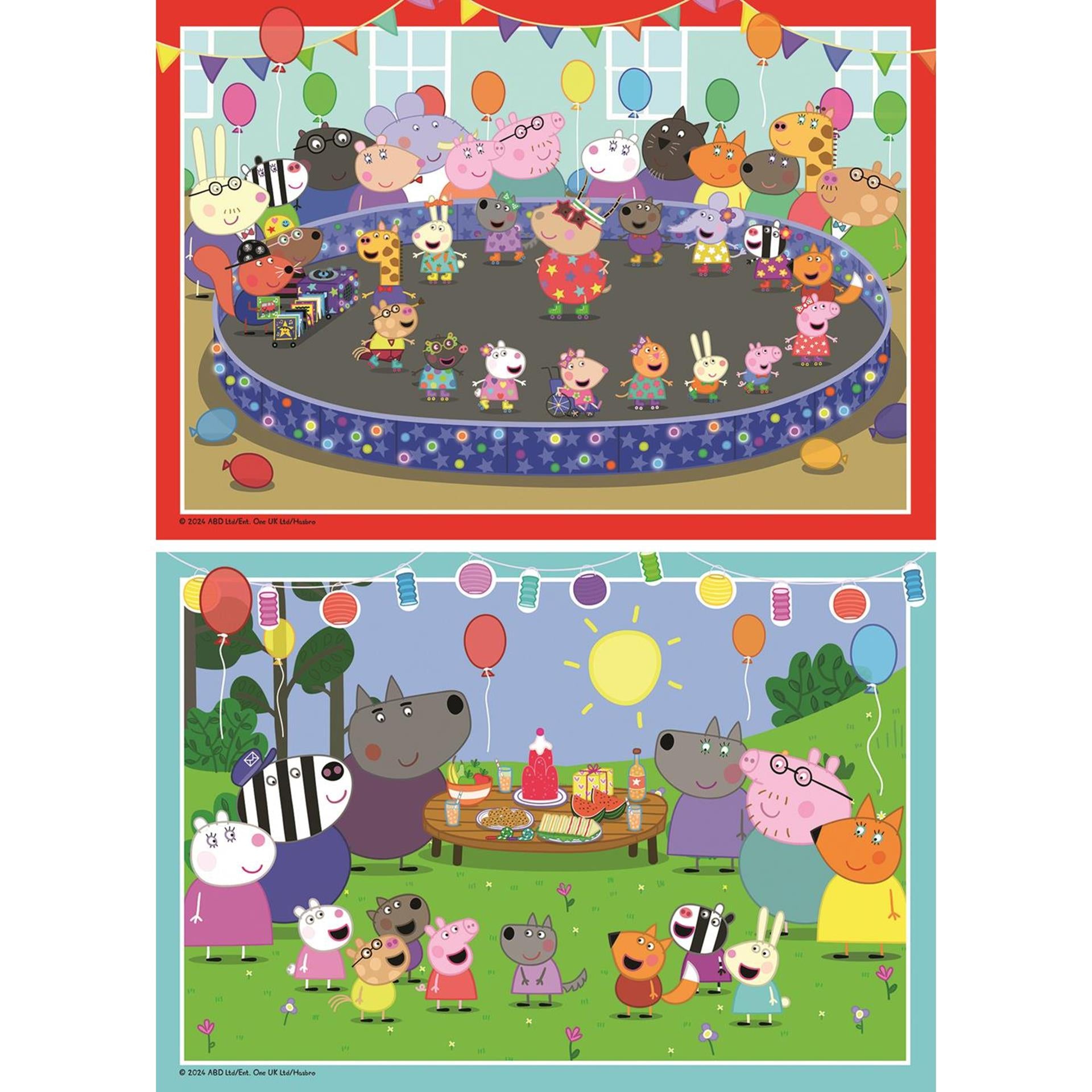 Ravensburger legpuzzel peppa pig, 2x24st.