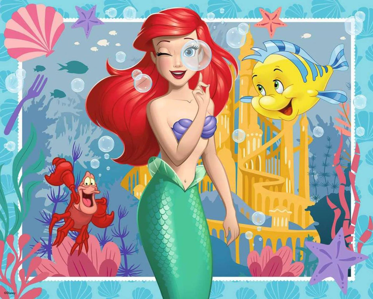 Ravensburger vormpuzzel princess ariel - 48 stukjes