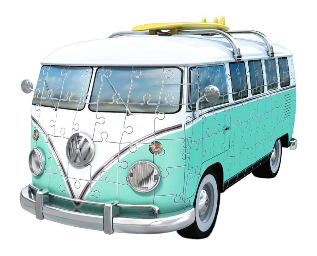 Ravensburger 3d-voertuigpuzzel iconics volkswagen t1 chrome edition