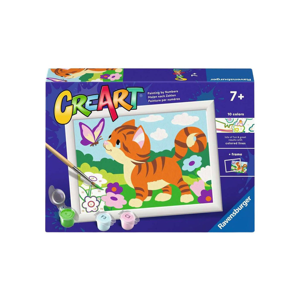 Ravensburger creart schilderen op nummer - kat met vlinder