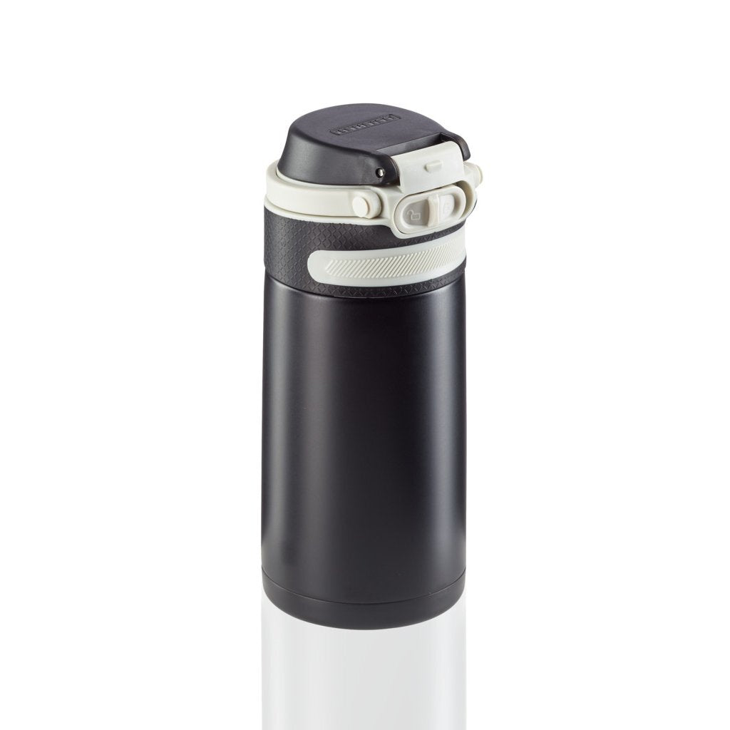Leifheit 3243 Flip Isolierbecher 350 ml schwarz