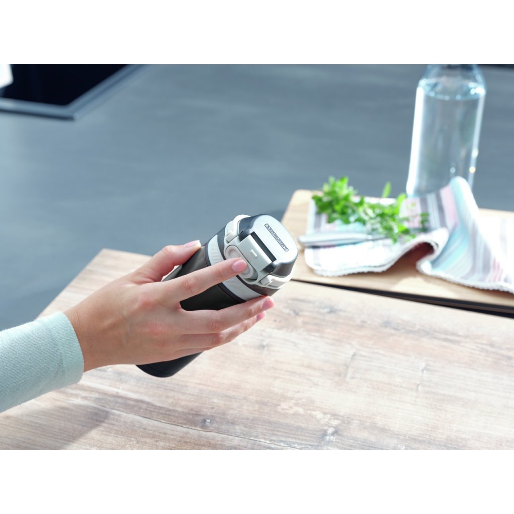 Leifheit 3243 Flip Isolierbecher 350 ml schwarz
