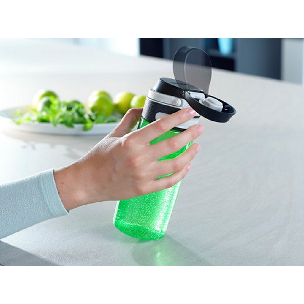 Leifheit 3267 flip tritan drinkfles 550 ml groen