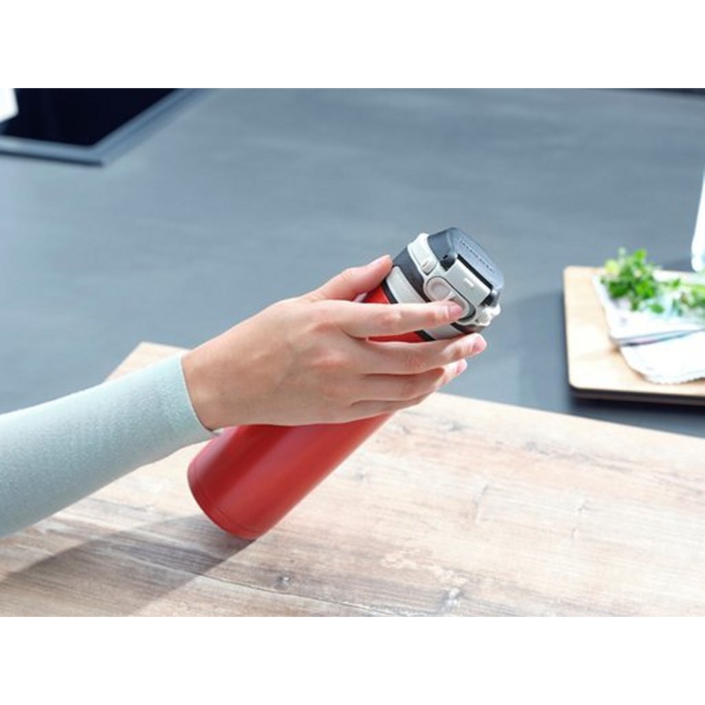 Leifheit 3273 flip isoleerbeker 600 ml rood