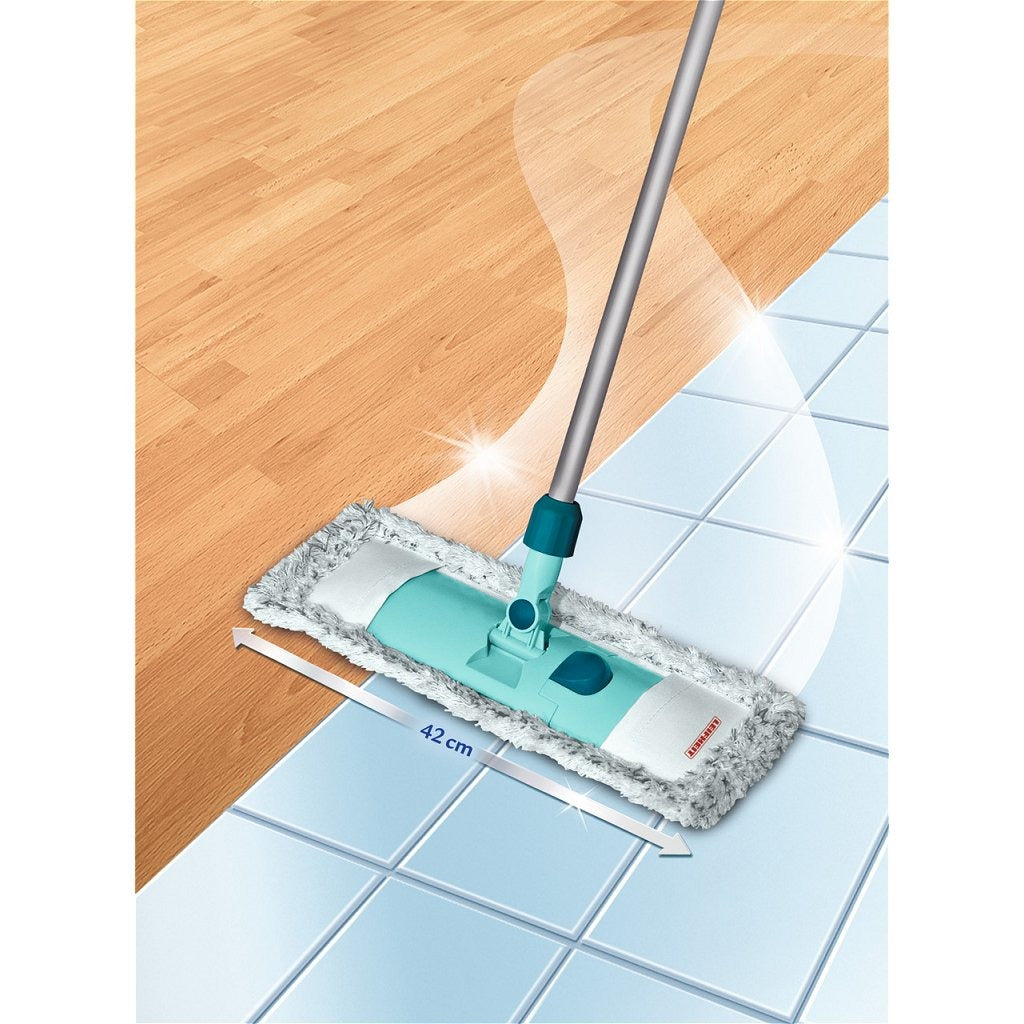 Leifheit 55210 Classic XL Bodenwischer mit Mikrofasertuch 42 x 75–130 cm