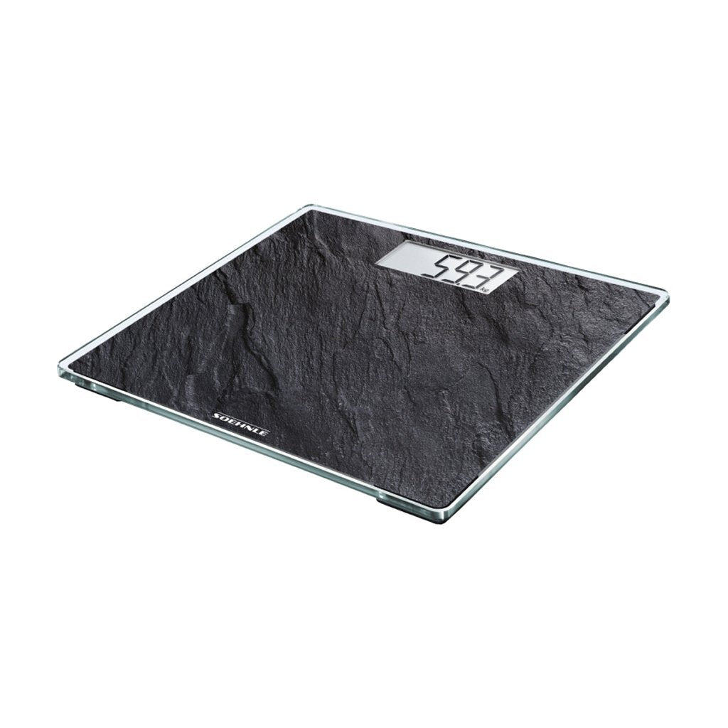 Leifheit soehnle 63881 style sense compact 300 digitale personenweegschaal leisteenlook
