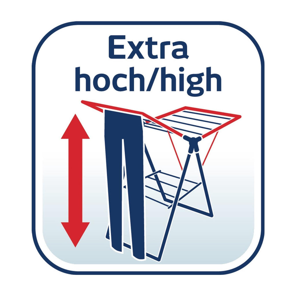 Leifheit classic droogrek 250 flex - 25 m drooglengte - zwart