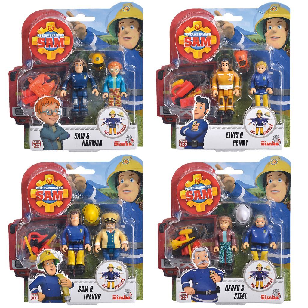 Dickie brandweerman sam figuren 4 assorti | 3 stuks