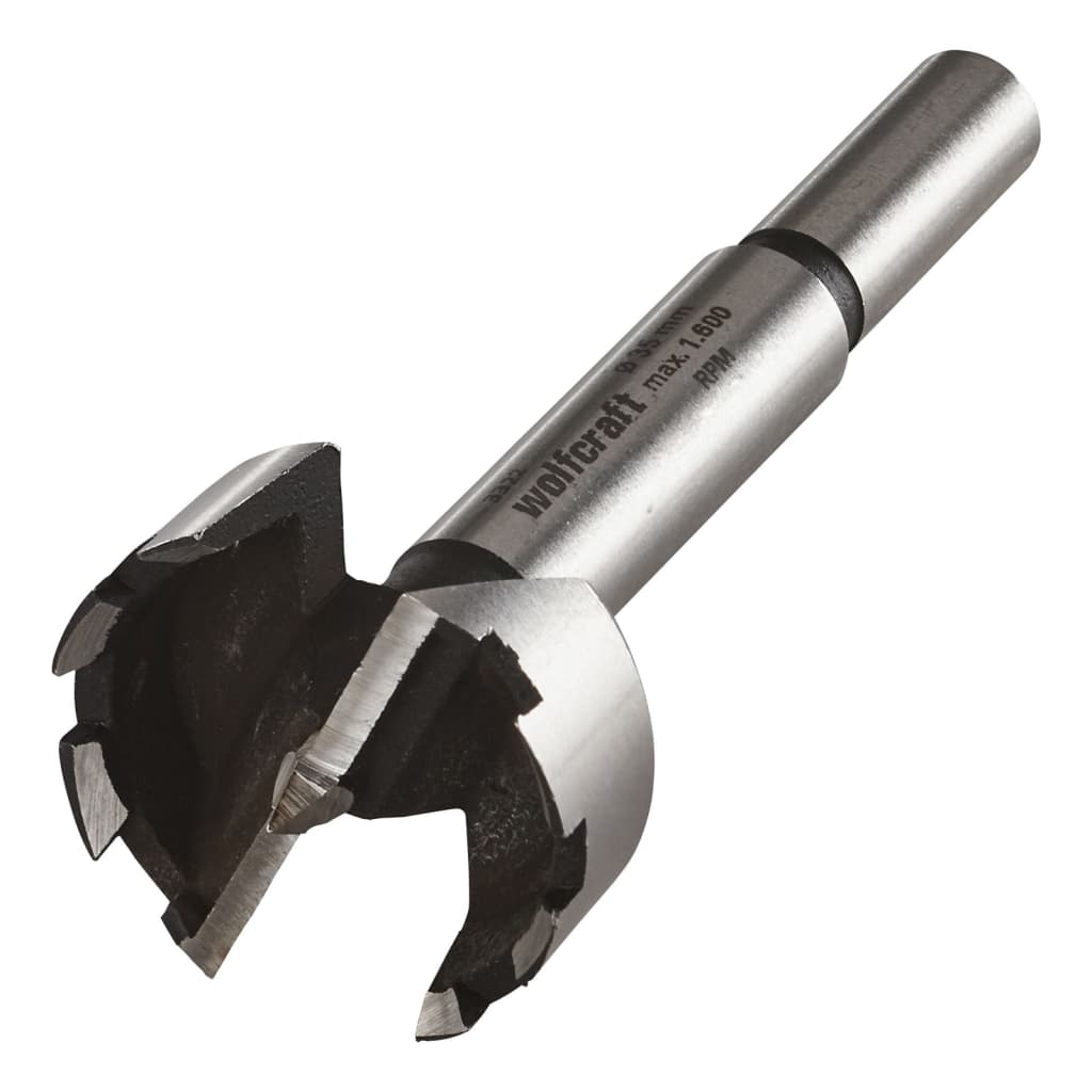 Wolfcraft 2-teiliges Forstnerbohrer-Set, schwarz