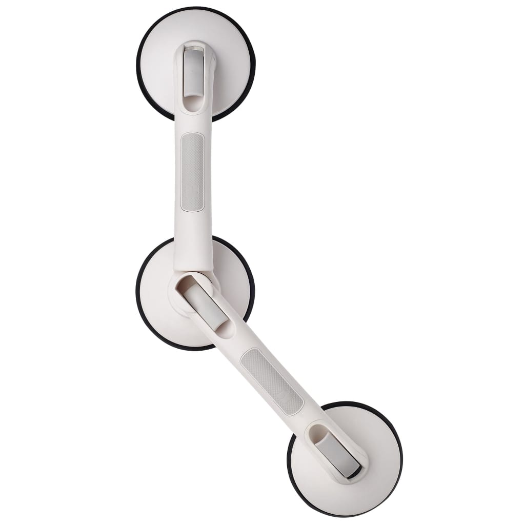 Ridder wandbeugel met zuignappen gebogen premium wit