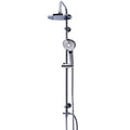 Ridder regendoucheset met massagedouchekop bahamas chroom 91440