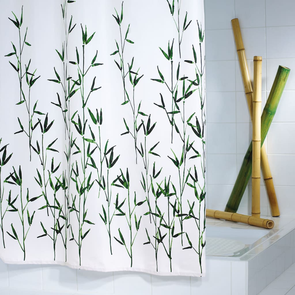 RIDDER Duschvorhang aus Bambus, 180 x 200 cm