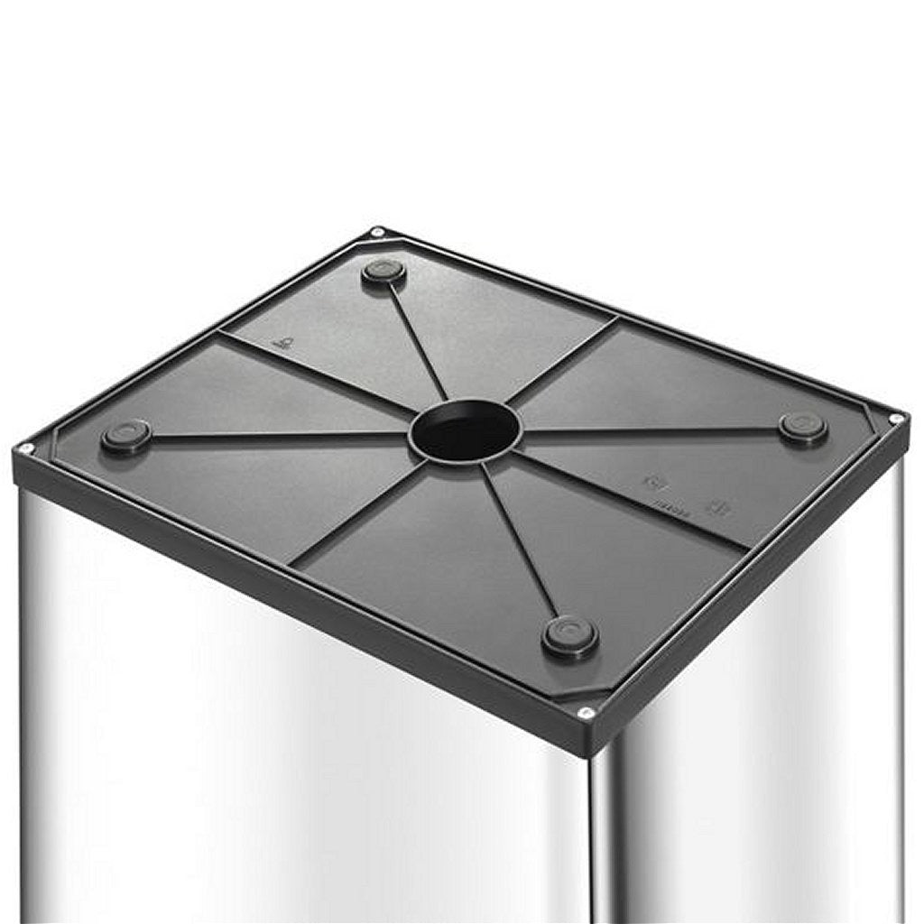 Hailo prullenbak 0840-121 zilver big-box swing l