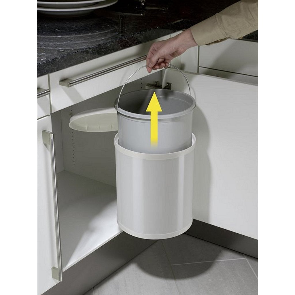 Hailo 3555-001 Kompaktbox M Abfalleimer 15l weiß