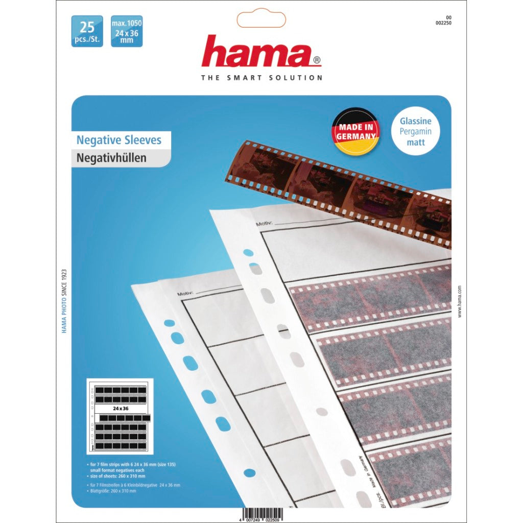 Hama Negativblätter Perg. 35mm 7x6 25 Stück