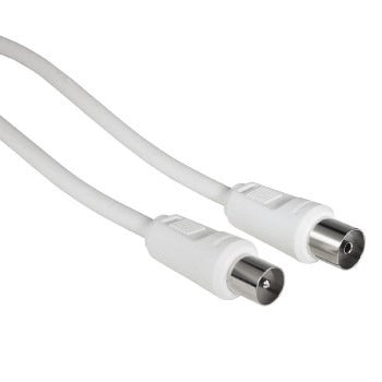 Hama Antennen-Koaxialkabel 85 dB 1,5 m weiß