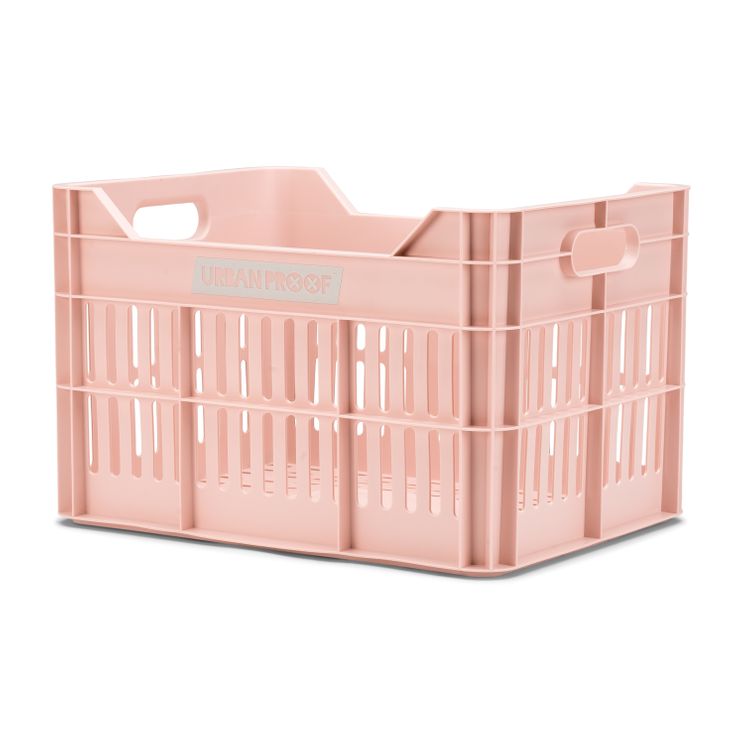Recycelte Urban Proof Click Fahrradbox, 30 Liter – Pastellrosa
