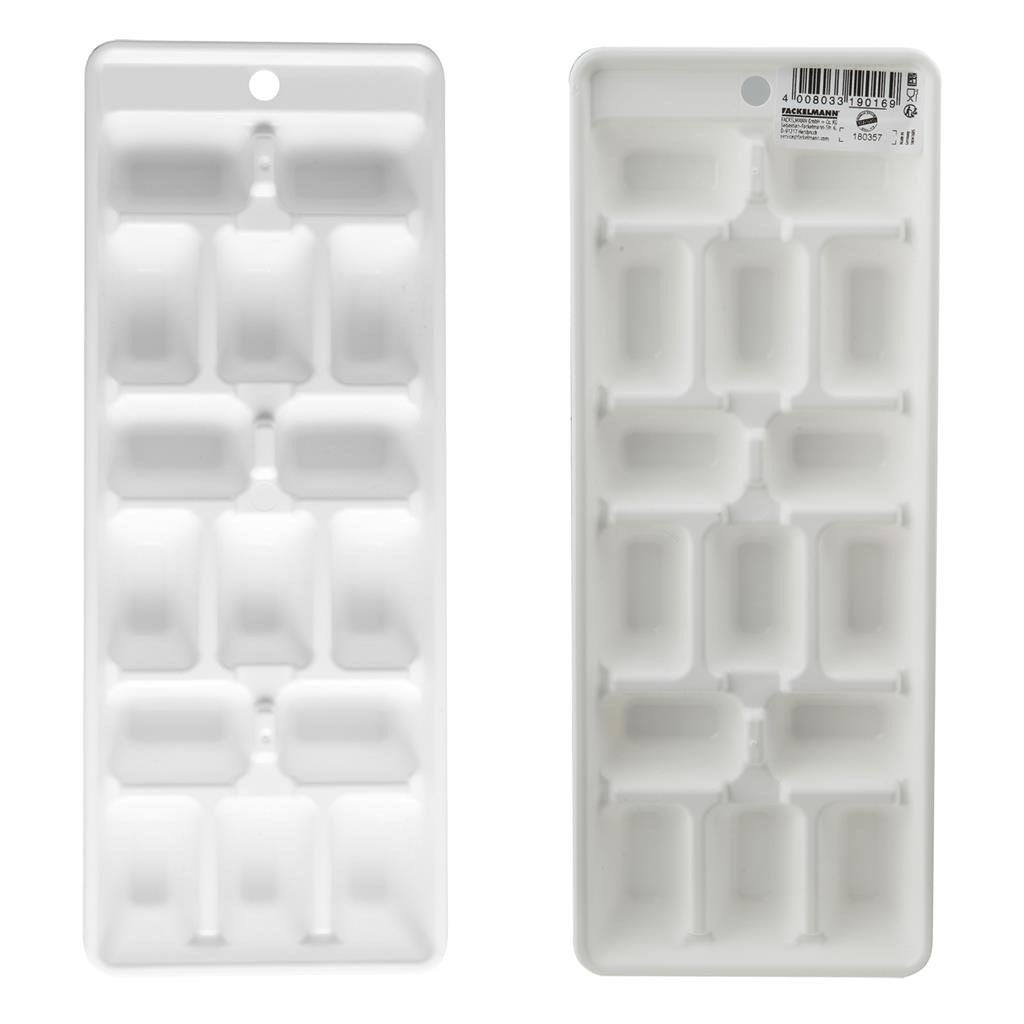Fackelmann Eiswürfelformer 24x9 cm weiß PP
